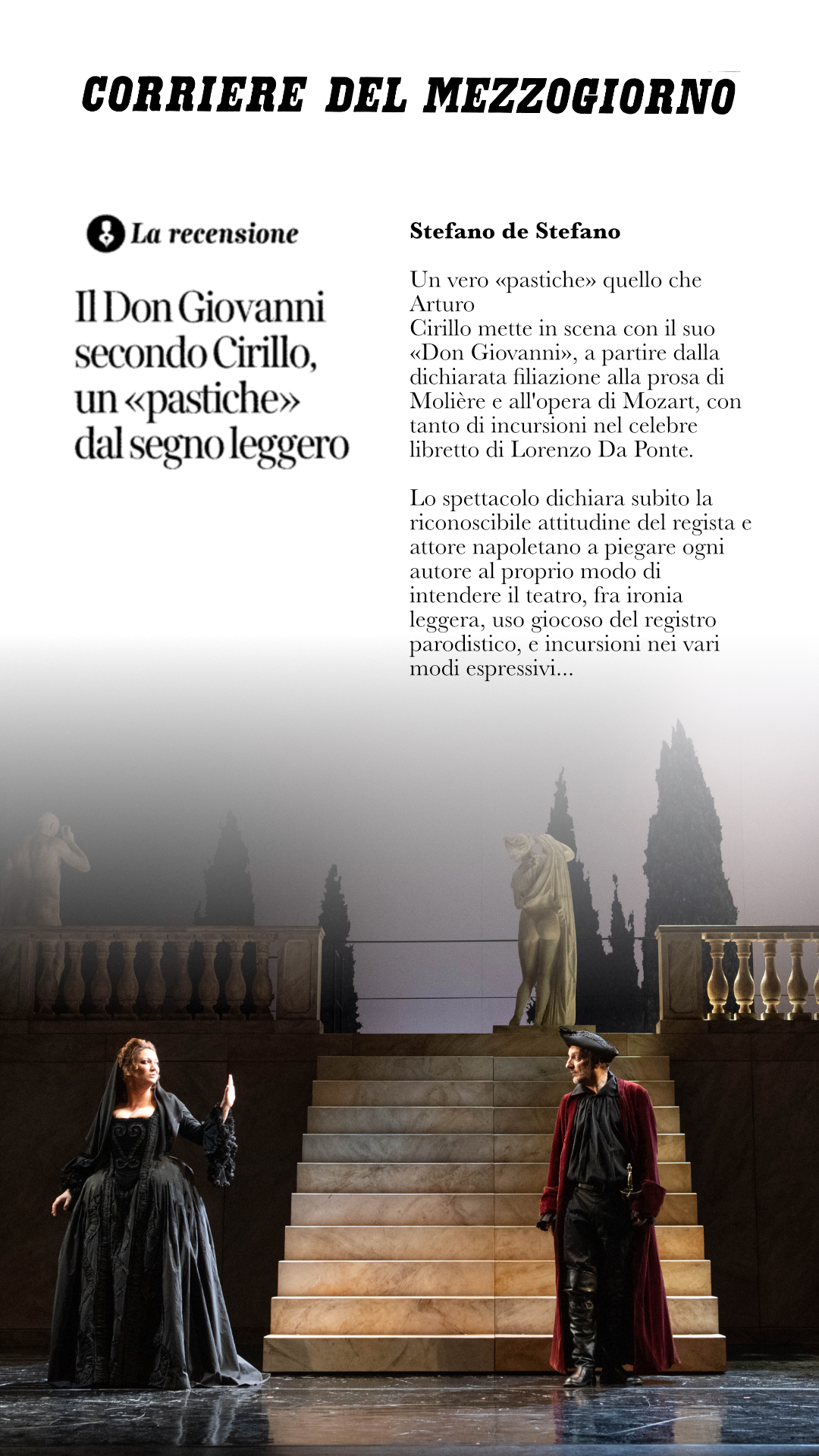 don giovanni – rassegna stampa – corriere mezzog